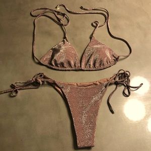 Monday Swimwear Mauve Shimmer Bikini